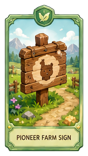 Pioneer Farm Sign